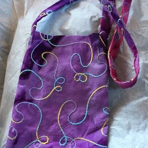 Cell phone bag with neck strap